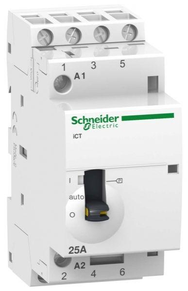 Контактор Schneider Electric Acti9 iCT25А 4НО, 220/240В AC