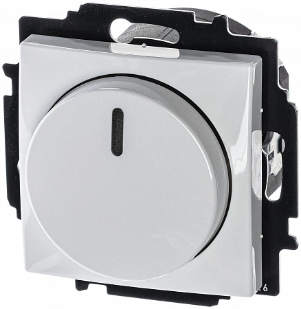 Светорегулятор ABB Basic 55, 400 Вт, скрытый монтаж, альпийский белый