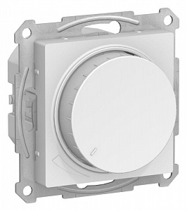 Светорегулятор поворотно-нажимной Systeme Electric AtlasDesign LED RC 400Вт механизм лотос ATN001323