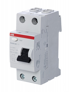 Выключатель дифференциального тока ABB FH202 2п 40А 300мА тип AC, FH202 AC-40/0.3 2CSF202003R3400