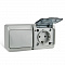Блок открытой установки TOKOV ELECTRIC Nix IP54 серый, выключатель 1-клавишный, розетка 1-местная с заземлением