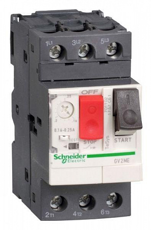 Автоматический выключатель защиты двигателя Schneider Electric TeSys GV2 2.5-4А
