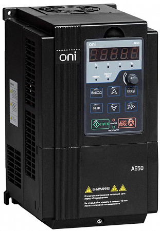 Частотный преобразователь ONI A650 380В 3Ф 1.5кВт 4.2А