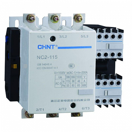 Контактор CHINT NC2-115 115А 220-240В/АС3 50Гц