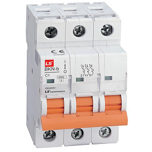 Автоматический выключатель LS Electric BKN-b 20А 3п D, 10кА 061302348B