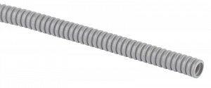 Труба гофрированная ЭРА ПВХ легкая 40 мм, с протяжкой серая, 25 м/уп. Б0020116