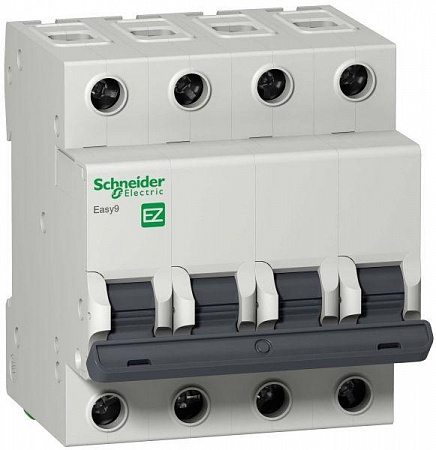 Автоматический выключатель Schneider Electric Easy9 6А 4п C, 4.5кА