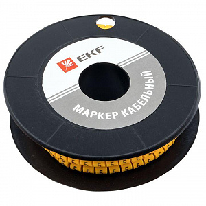 Маркер кабельный EKF 1.5 мм, символ 5, 1000 шт/уп plc-KM-1.5-5