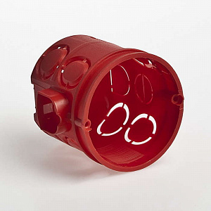 Коробка установочная Ruvinil Тусо 60х62 мм блочная углубленная IP30 красная 10190