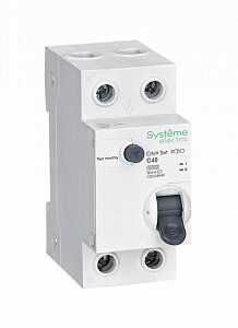 Дифференциальный автоматический выключатель Systeme Electric City9 Set 2п (1P+N) C 40А 30мА тип AC 4.5кА C9D34640
