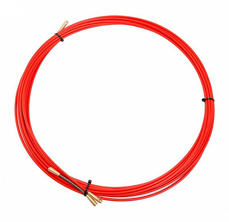 Протяжка кабельная Rexant стеклопруток, д.3.5 мм, 10 м, красная