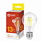 Лампа светодиодная LED-A60-deco 13Вт грушевидная прозрачная 3000К тепл. бел. E27 1370лм 230В IN HOME