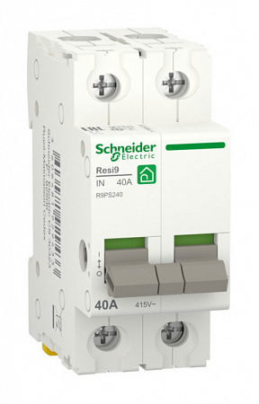 Выключатель нагрузки Schneider Electric Resi9 40А 2П модульный