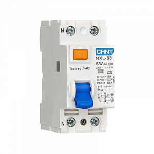 Выключатель дифференциального тока CHINT NXL-63 1п+N 32А 30мА тип AC 6кА 280722