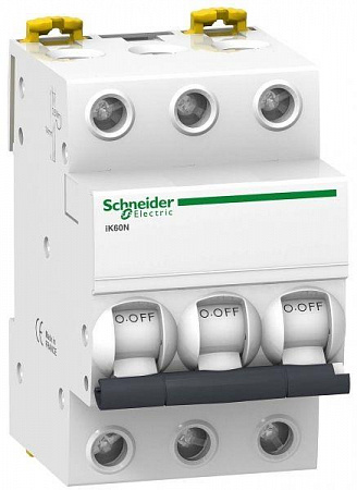 Автоматический выключатель Schneider Electric Acti 9 iK60N 63А 3п 6кА, C