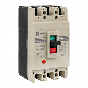 Автоматический выключатель EKF ВА-99М PROxima 3П 20А 25кА mccb99-63-20m