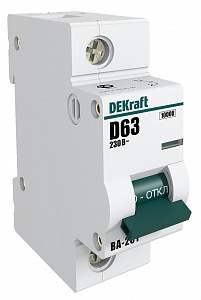 Автоматический выключатель DEKraft ВА-201 125А 1п 10кА, C 13025DEK