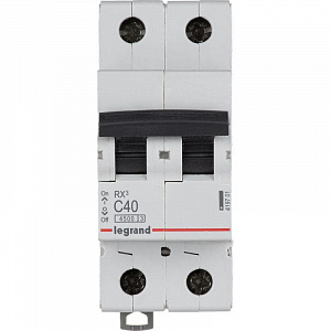 Автоматический выключатель Legrand RX3 40А 2п 6кА, C 419701