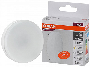 Лампа светодиодная OSRAM LED Value LVGX53100 12SW/830 12Вт GX53 230В 10х1 4058075582156