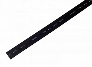 Термоусаживаемая трубка Rexant 10,0/5,0 мм, черная, 1м 21-0008