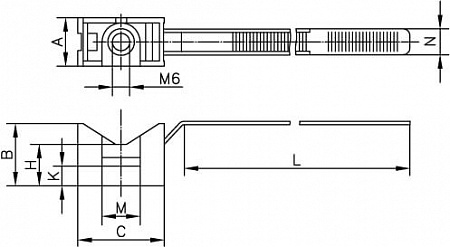 Держатель DKC для труб 16-32 мм, с хомутиком