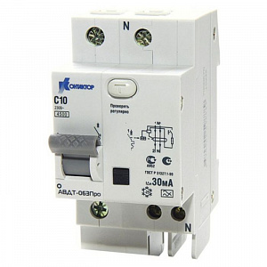 Дифференциальный автоматический выключатель Контактор АВДТ-063Про 1П+N 40А 30мА, тип A, 4.5кА, C 7000675