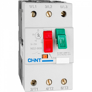 Автоматический выключатель защиты двигателя CHINT NS2-80B 25А-40А 495087