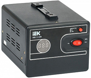 Стабилизатор напряжения IEK HUB 1ф 1.5кВА IVS21-1-D15-13