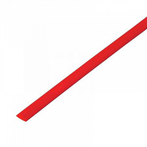 Термоусаживаемая трубка Rexant 4,0/2,0 мм, красная, 1м 20-4004