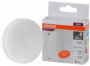 Лампа светодиодная OSRAM LED Value LVGX5350 6SW/865 6Вт GX53 230В 10х1 4058075582033