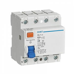 Выключатель дифференциального тока CHINT NL1-63 4п 63А 300мА тип AC 6кА 200231
