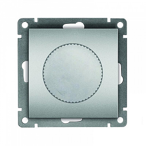 Светорегулятор Universal Афина 500Вт механизм серебро A0101-S