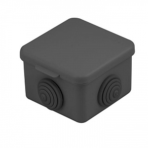 Коробка распаячная EKF КМР-030-036 65х65х50 мм IP54 черная 4 мембранных ввода plc-kmr2-030-036-b