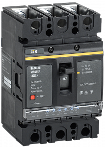 Автоматический выключатель IEK ВА88-35 MASTER 3П 250А 35кА, с электронным расцепителем SVA31-3-0250-02