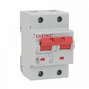 Автоматический выключатель DKC YON MD125 80А 2п 20кА, C MD125-2NC80