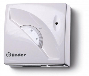 Термостат комнатный Finder 1СО 16А монтаж на стену поворотная ручка 1T010