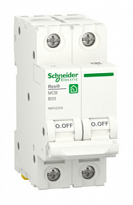 Автоматический выключатель Schneider Electric Resi9 50А 2п 6кА, B R9F02250