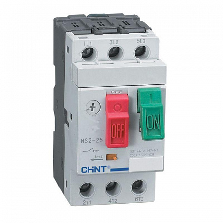 Автоматический выключатель защиты двигателя CHINT NS2-25 6-10А